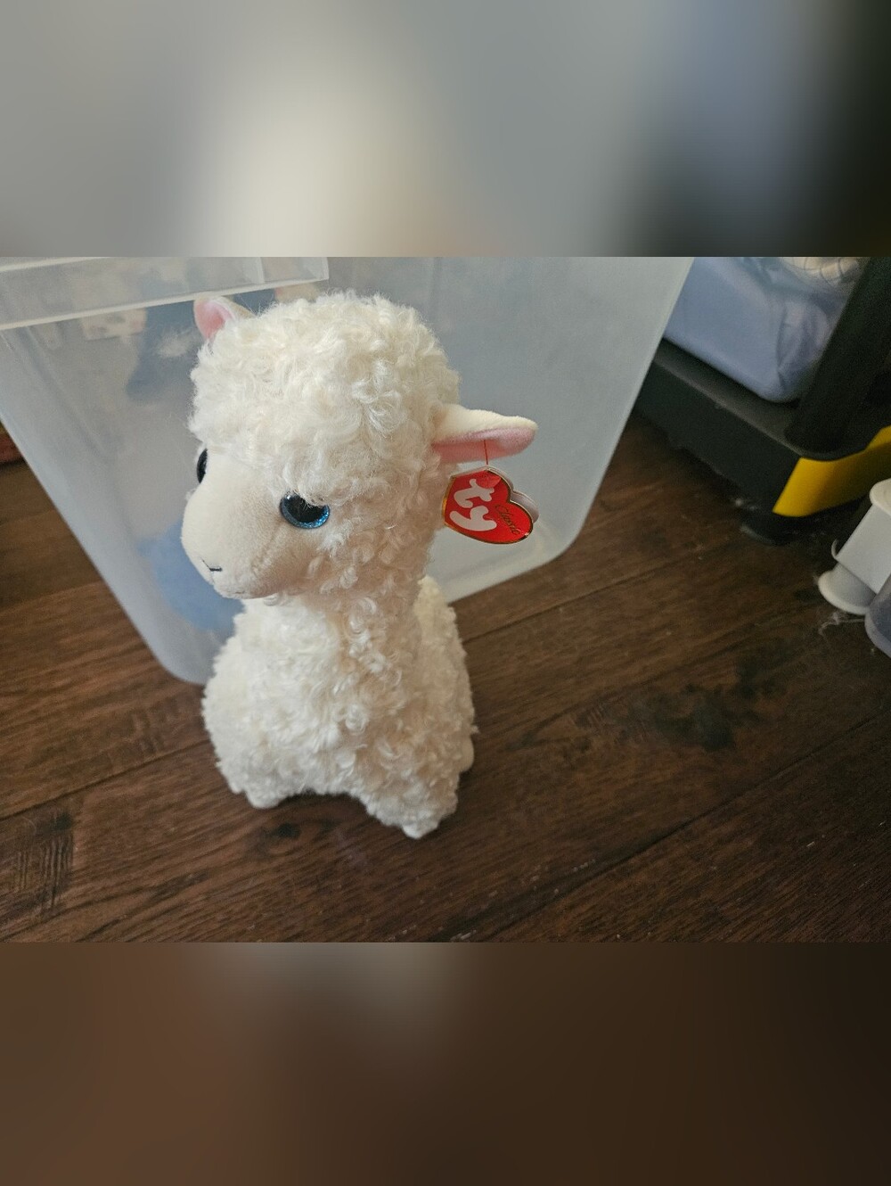 Ty Classic Lily the Cream Colored Llama 12in Plush Stuffed Animal 2018 Retired.